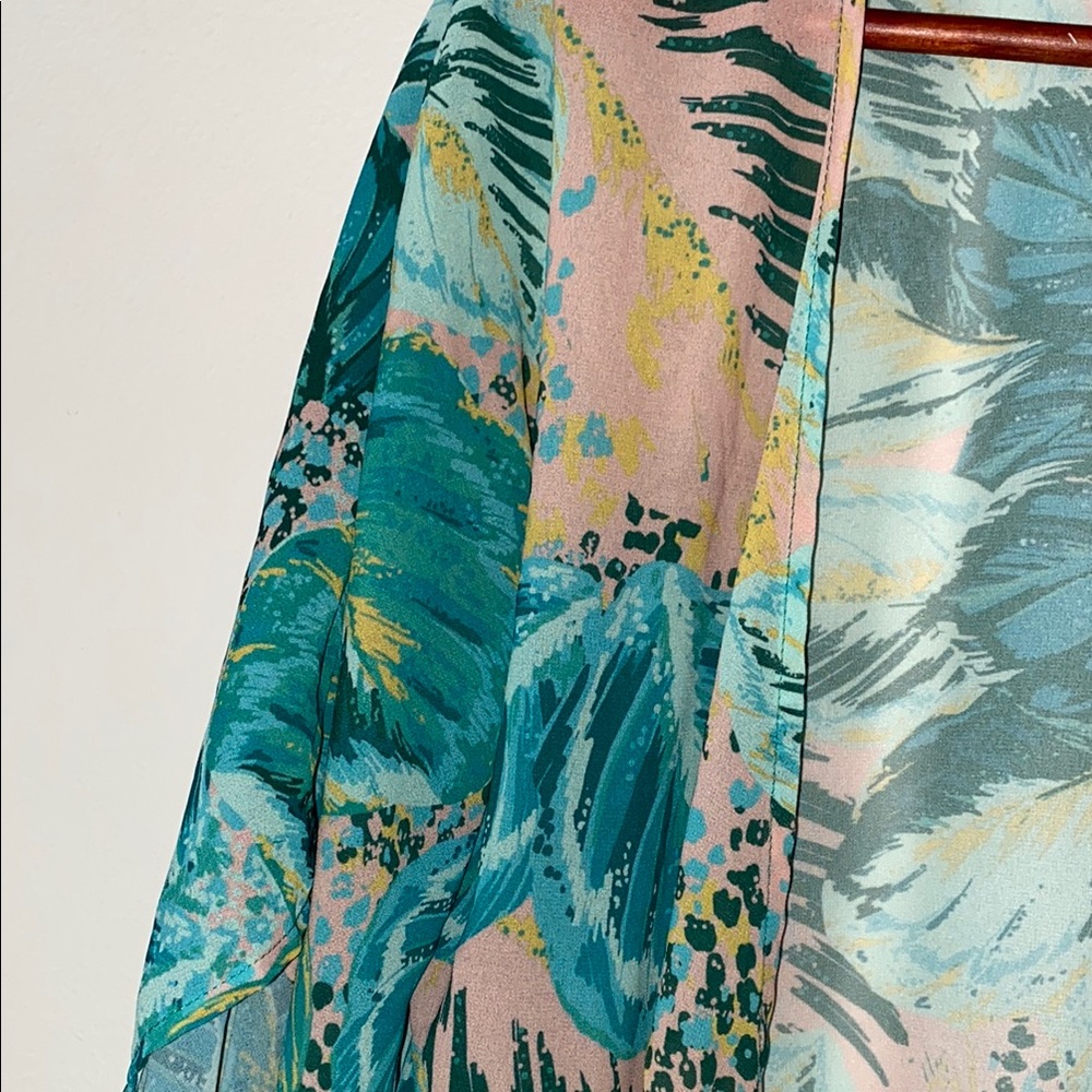 Floral Sheer Kimono Cardigan - Picture 3 of 6